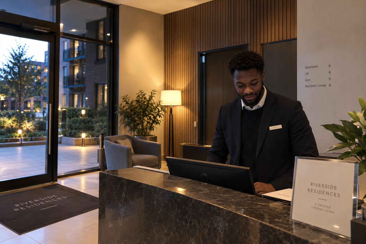 SKYO LTD. concierge team member on site